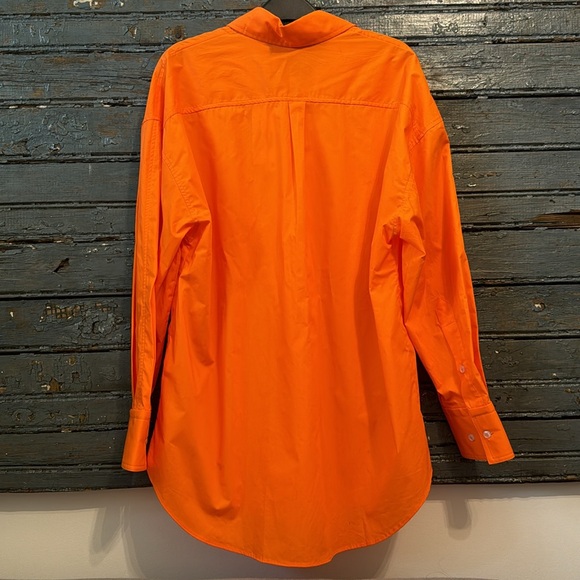 Zara Orange Button Up - Picture 5 of 7